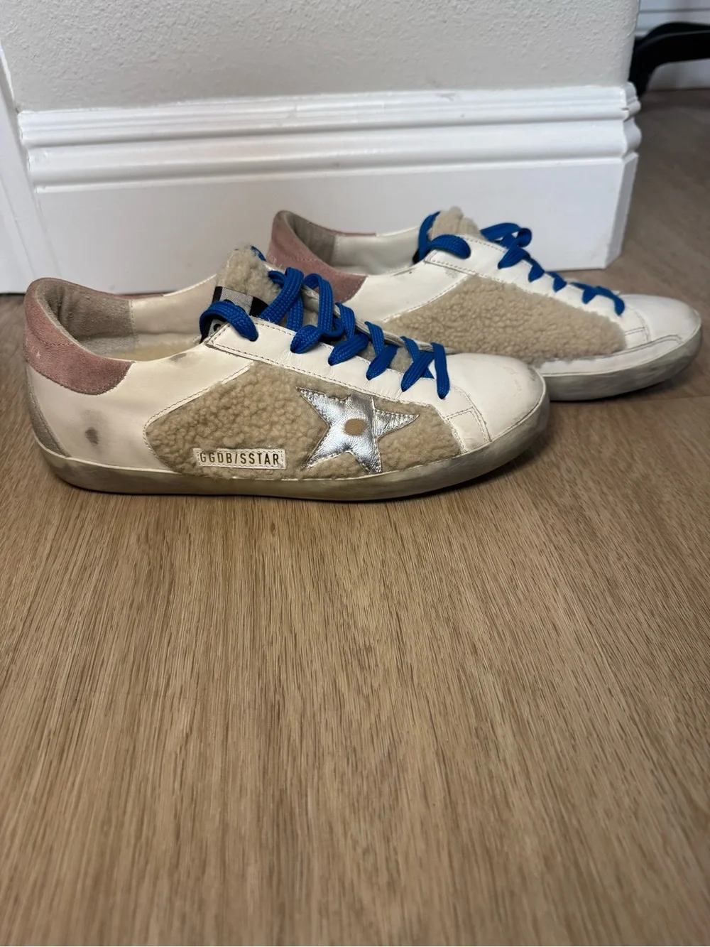 Golden Goose Superstar Shearling Low Top Sneakers size 38